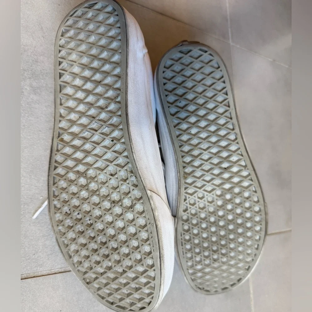 Vans All-White Low-Top Sneakers